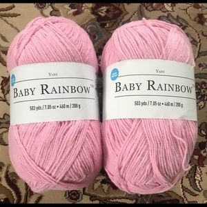 2 skeins 7.05 oz each light pink